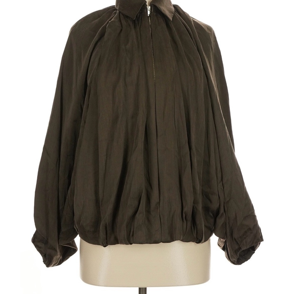 Zara Dark Brown Bomber Jacket
